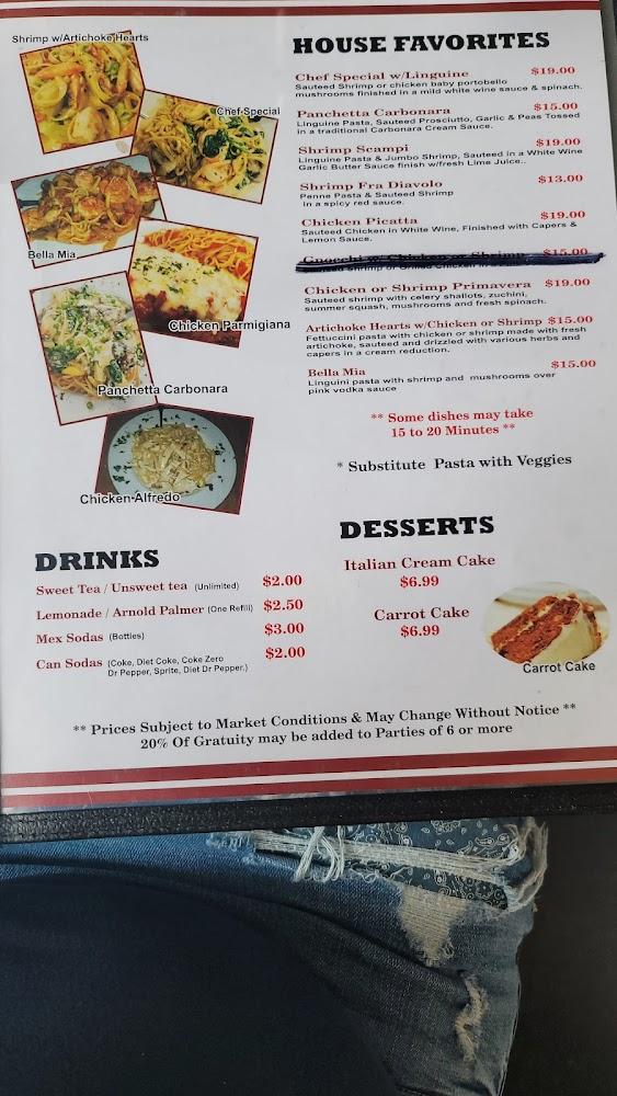 Bella Mia Menu image 4